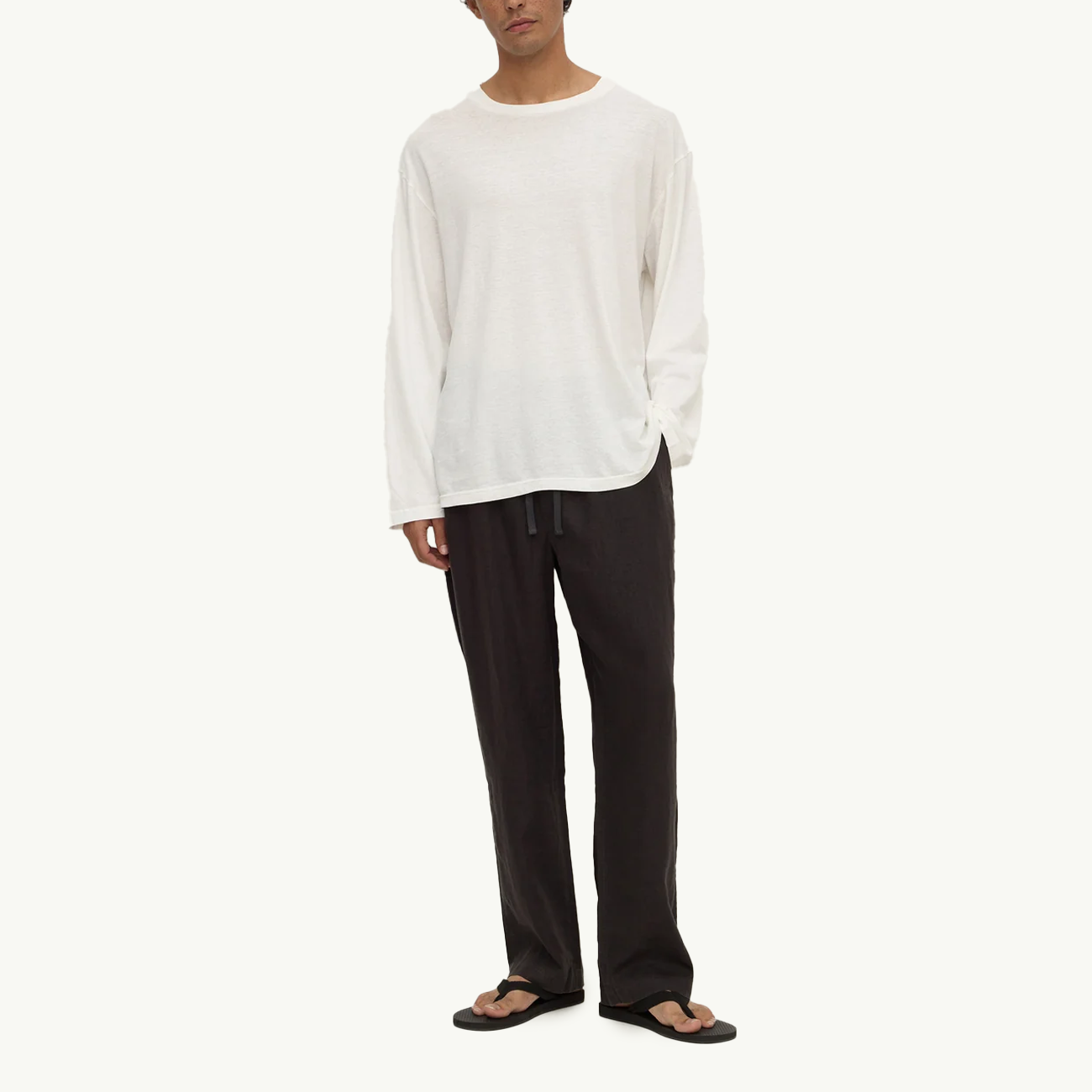 Finley Linen Pant - Black
