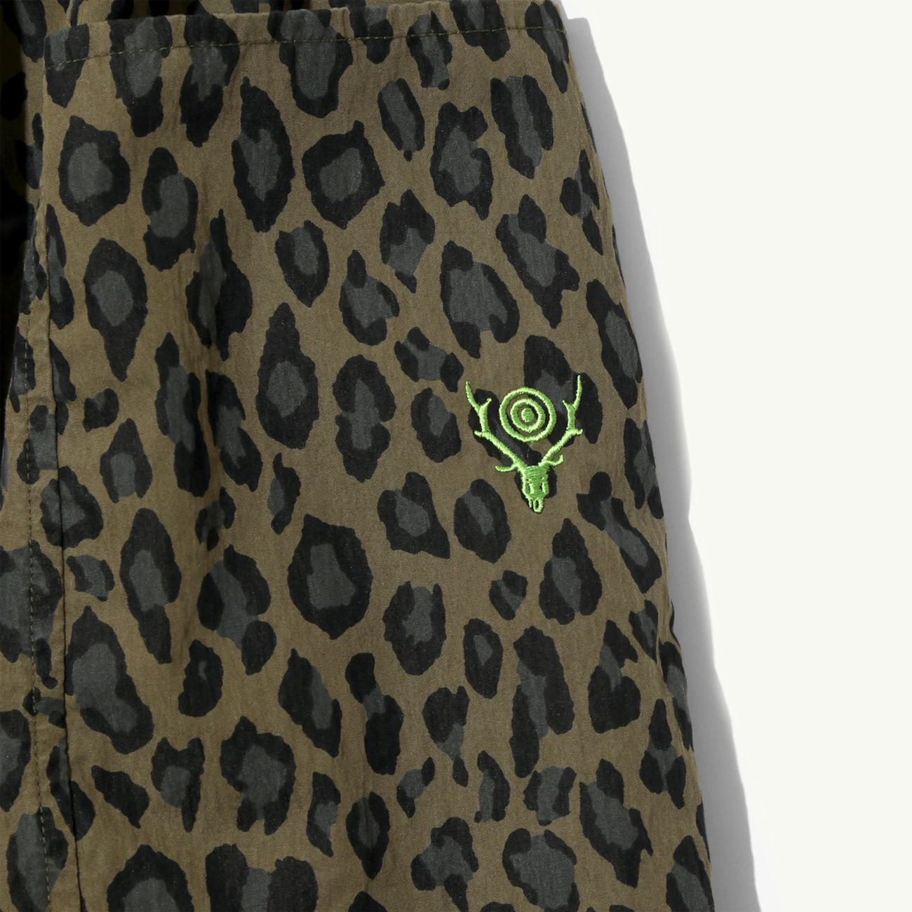 Army String Cropped Pant - Leopard