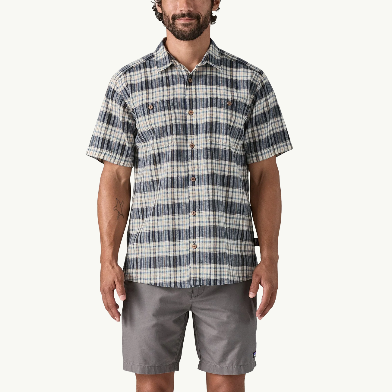 Back Step Shirt - Sunlight/New Navy