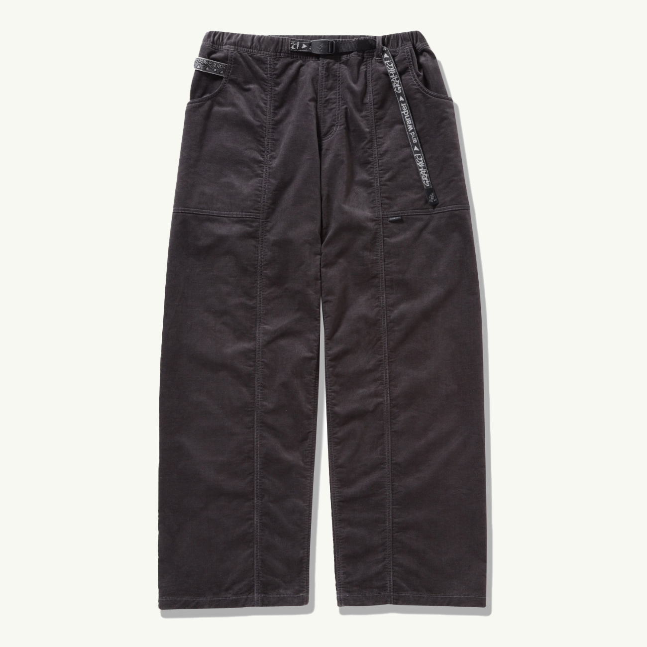 Gramicci x And Wander JQ Tape Corduroy Gadget Pant - Charcoal