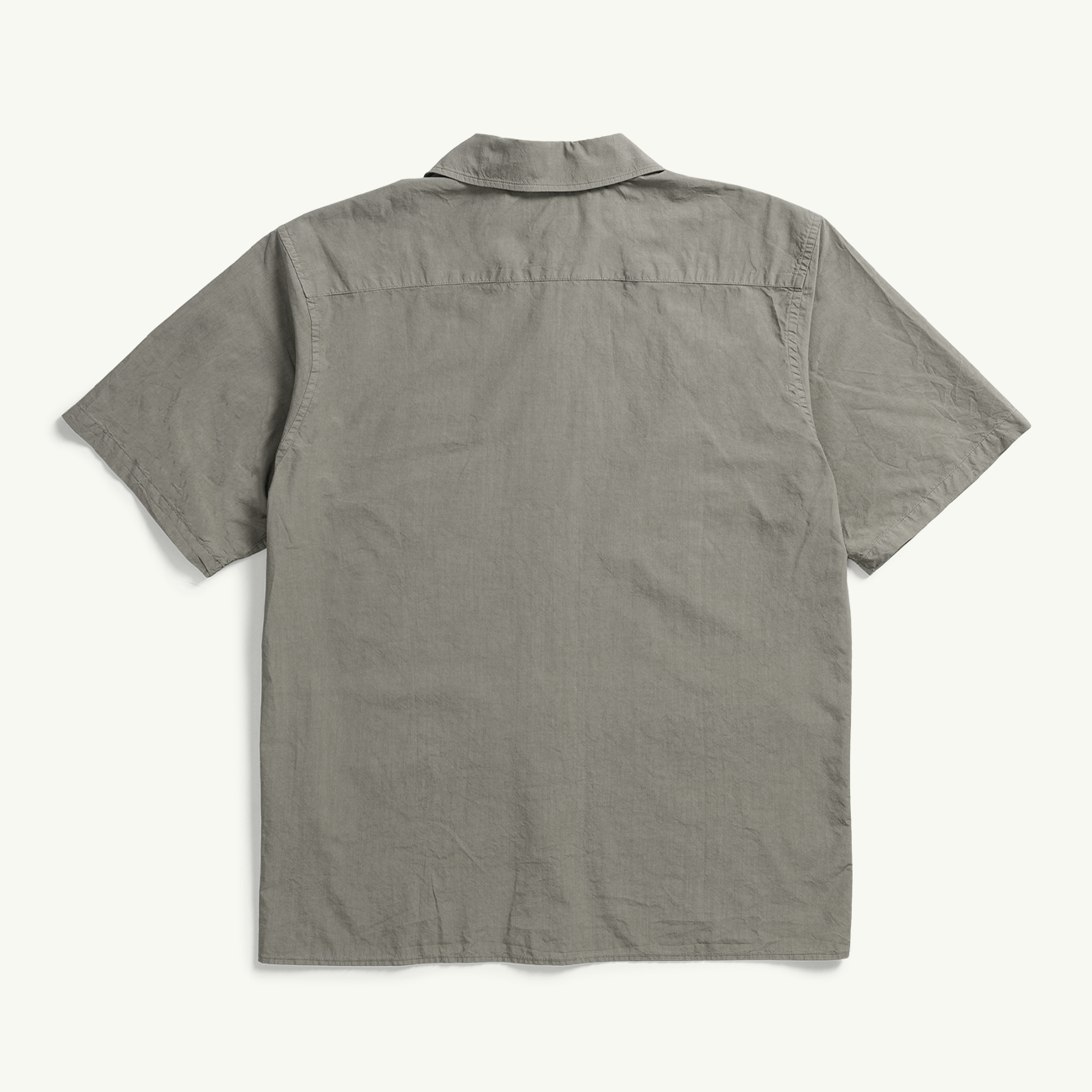 Carsten Cotton Tencel SS Shirt - Mid Khaki