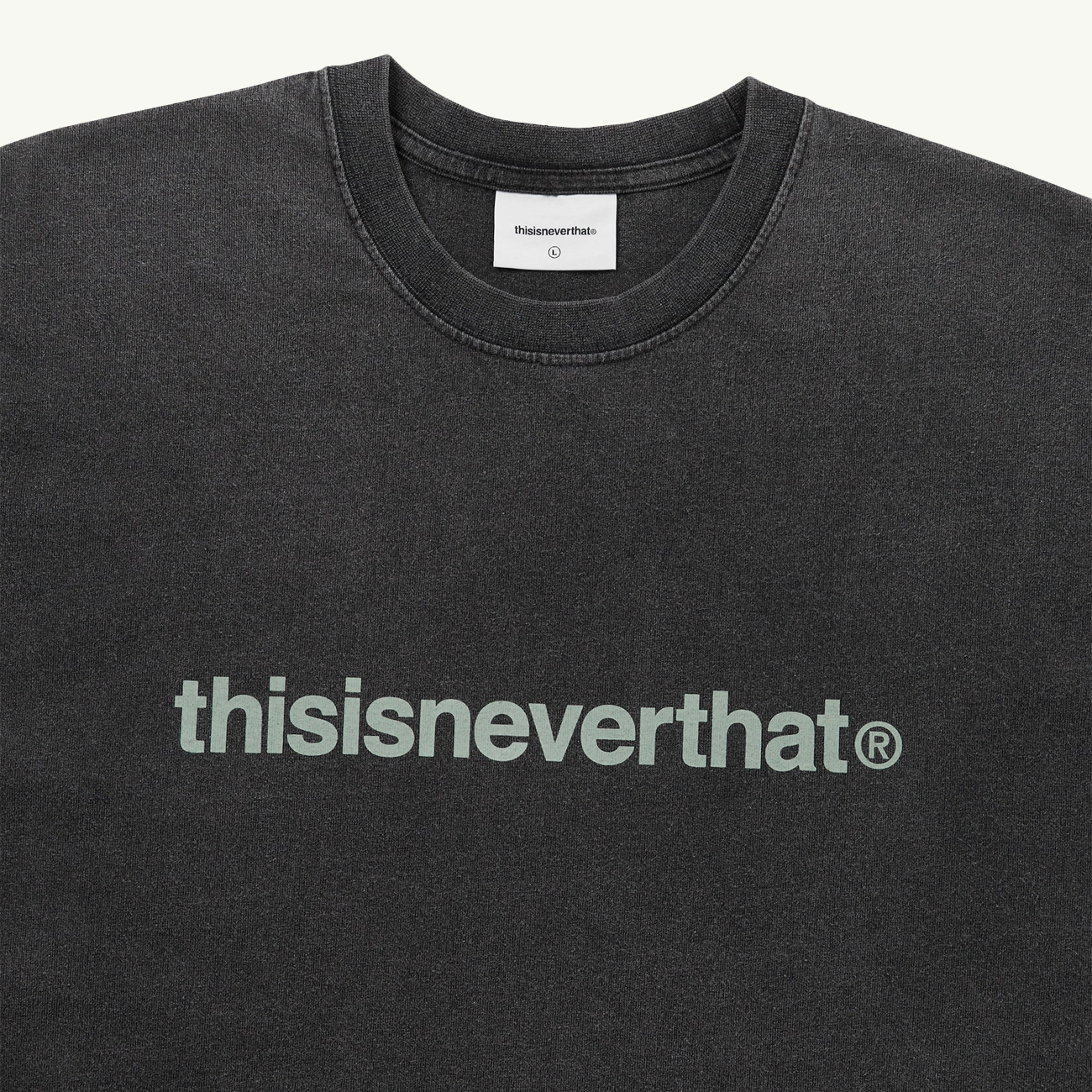 T-Logo LS Tee - Washed Black