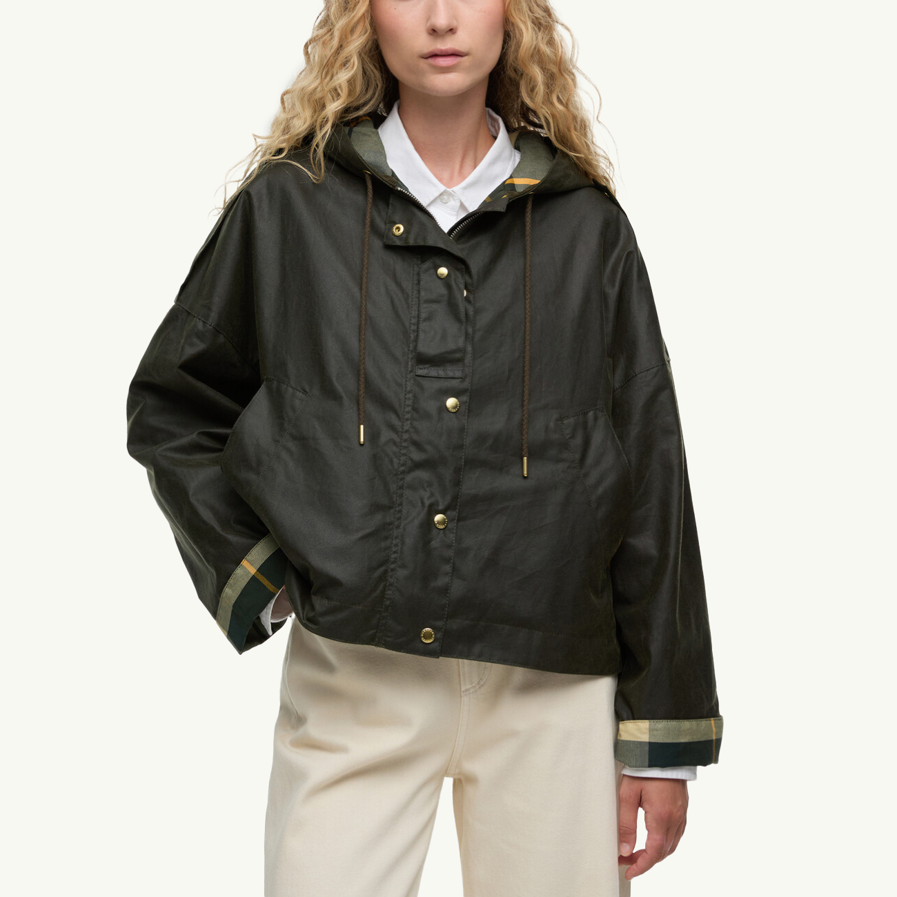 Ryedale Wax Jacket - Archive Olive/Ancient Tartan