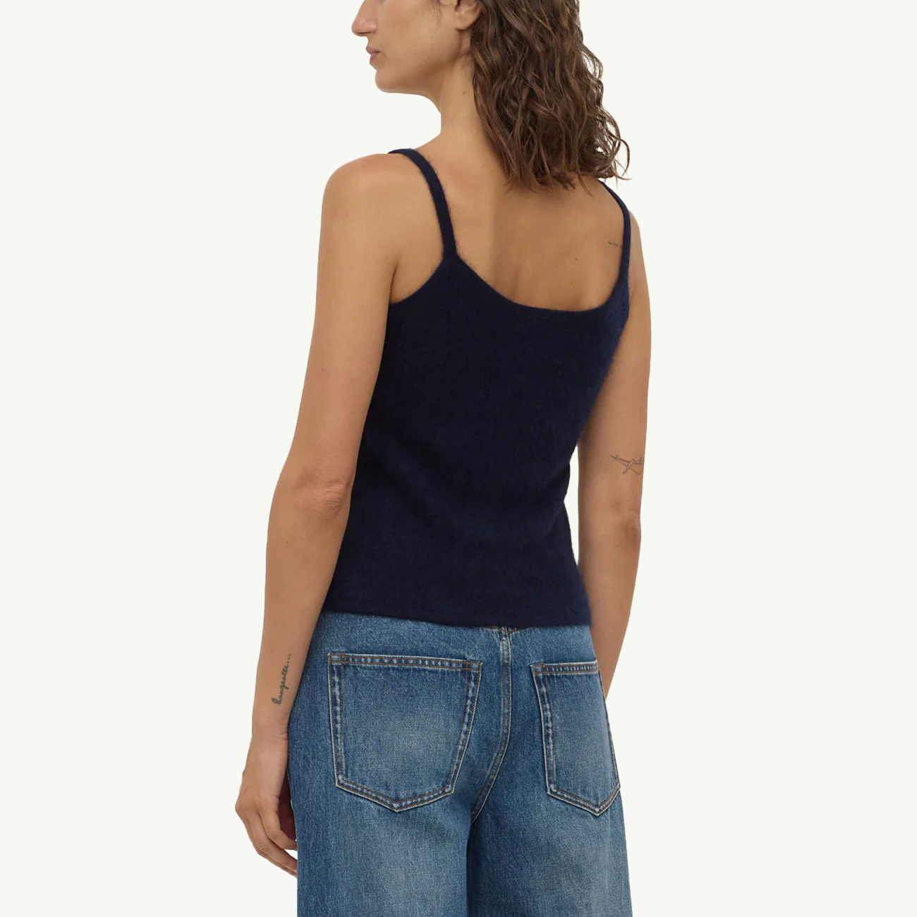 Carina Wool Tank - True Navy