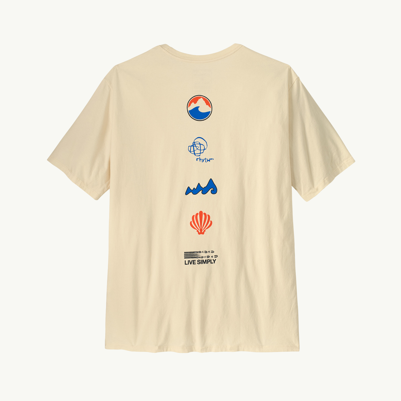 Long Way Round Organic T-Shirt - Undyed Natural