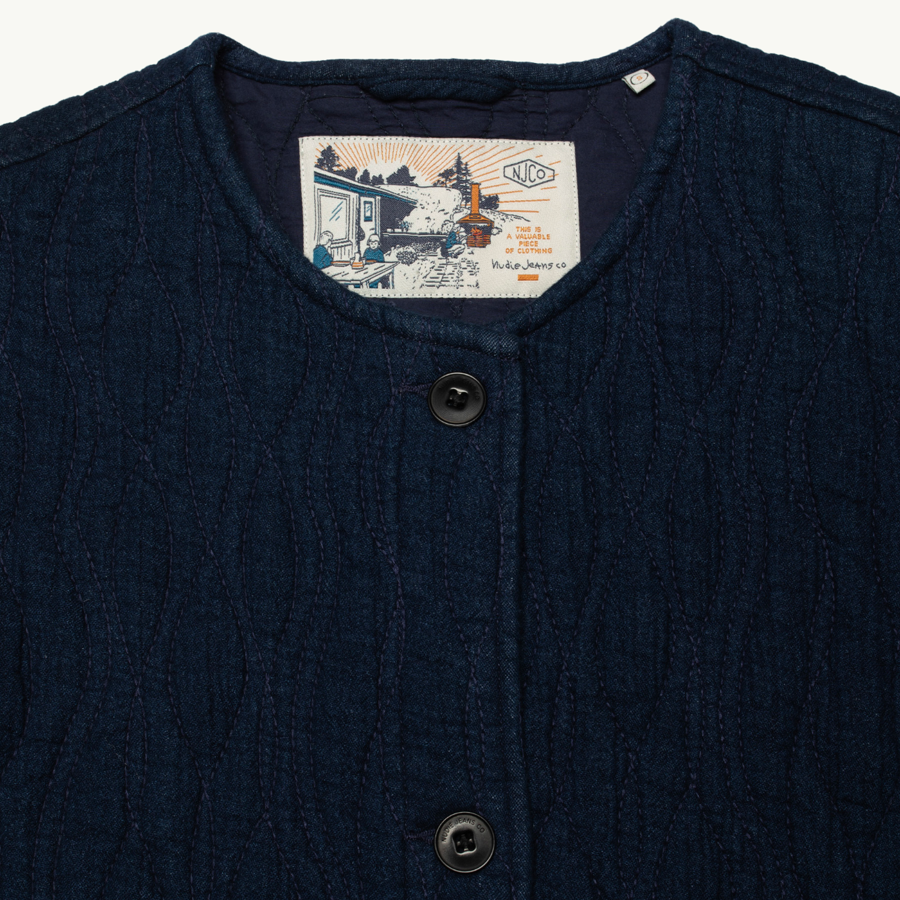 Sandra Jacket Indigo Quilt - Blue