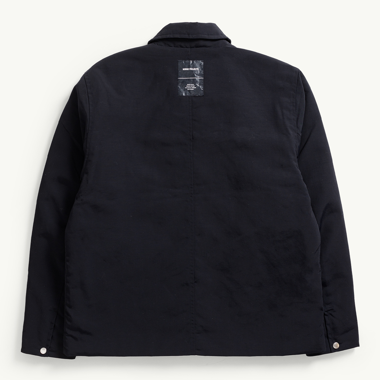 Pelle Waxed Nylon Insulated Jacket - Dark Navy