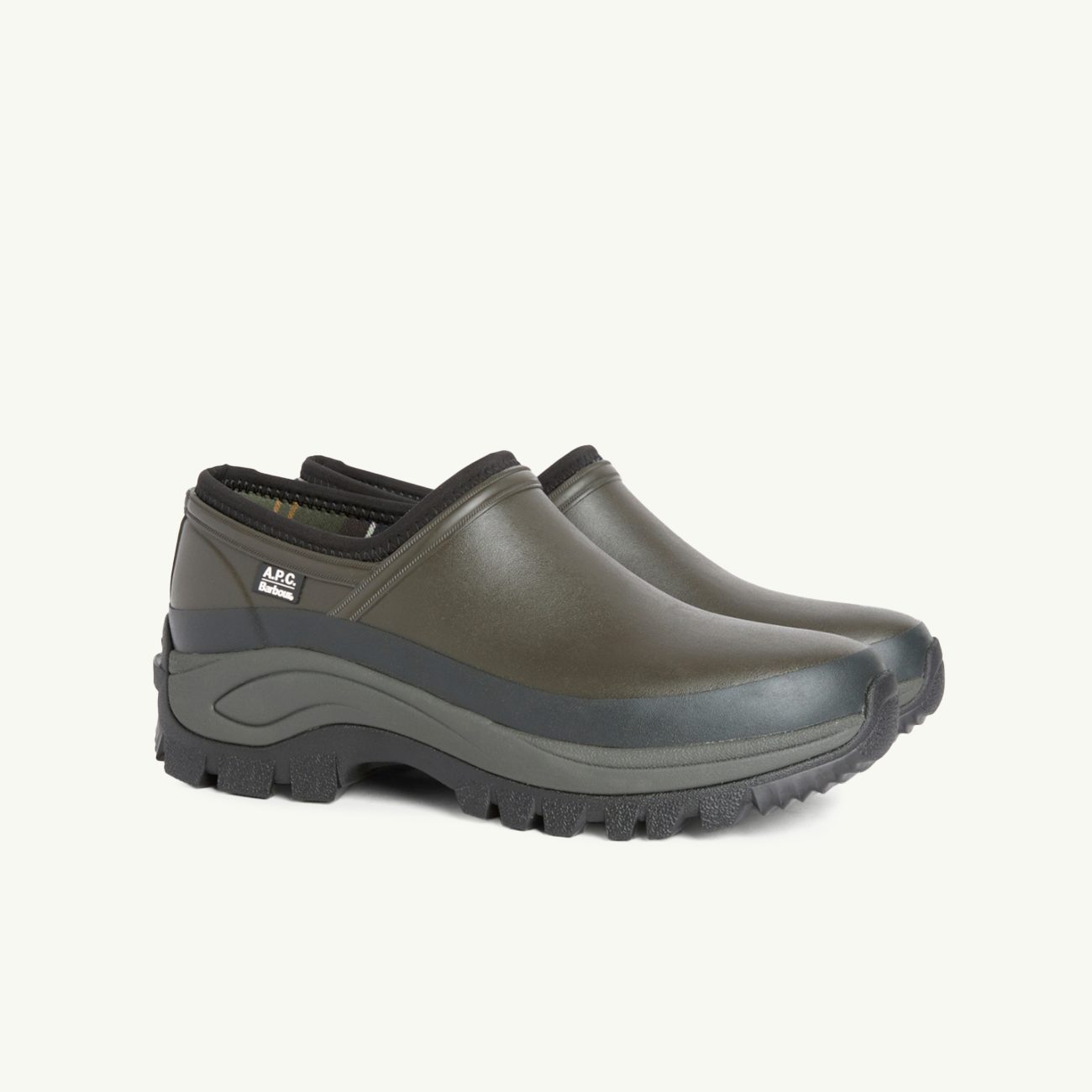 Barbour x A.P.C. Clog - Dark Sage