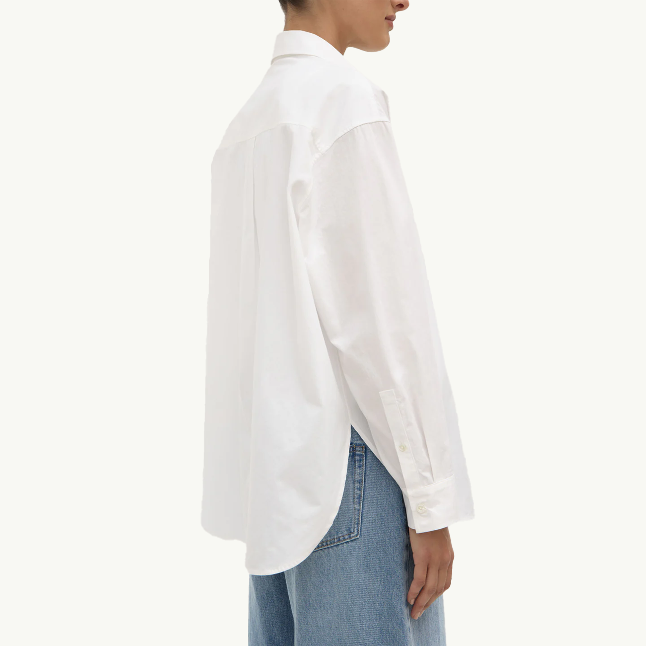 Marigold Poplin Longsleeve Shirt - White