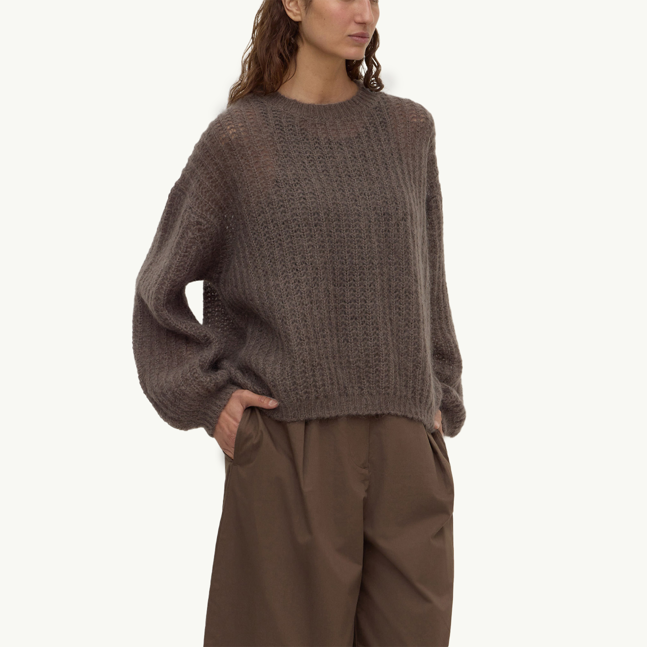 Tulsa Mohair Knit - Bark