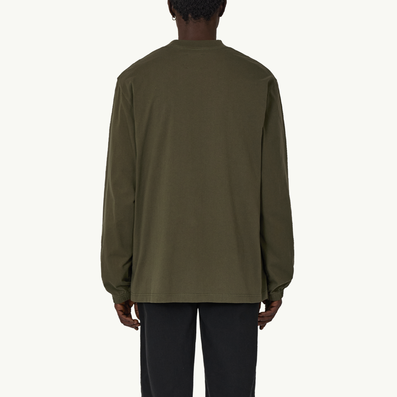Logo Organic Long Sleeve - Olive