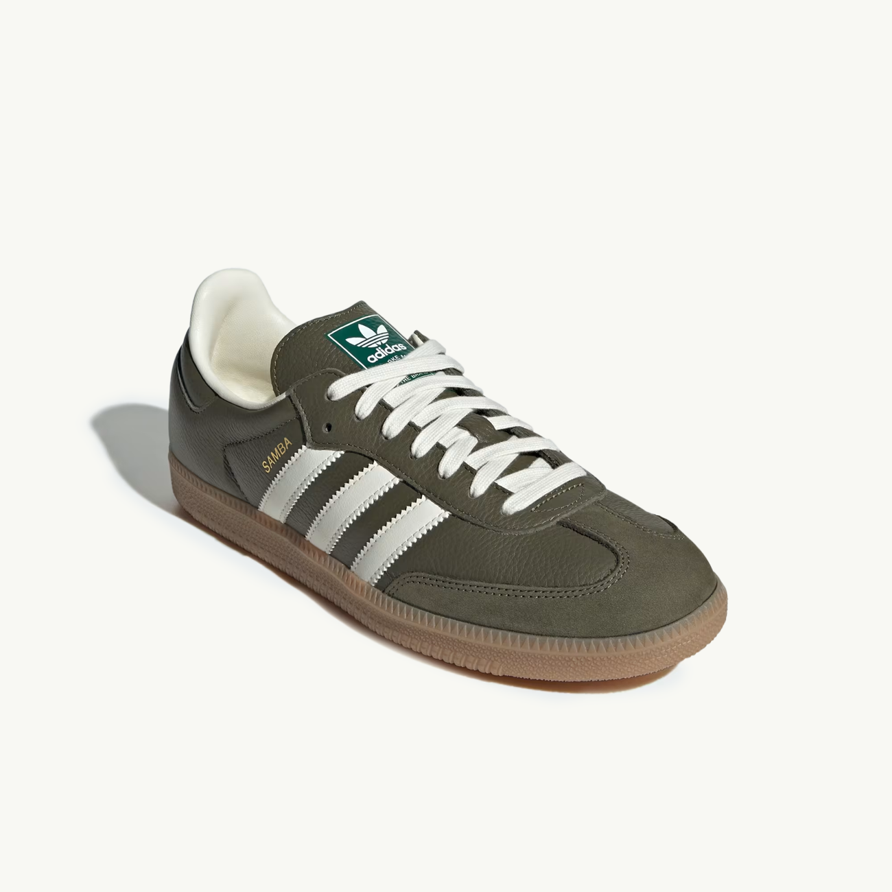Area 51 - Samba OG - Medium Dark Khaki / Off White / Gum Area 51 - Samba OG - Medium Dark Khaki / Off White / Gum