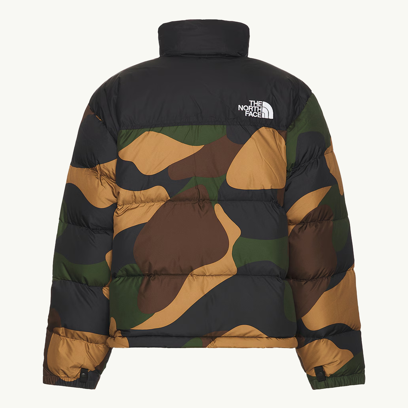 96 Retro Nuptse Jacket - TNF Black/Block Camo Print