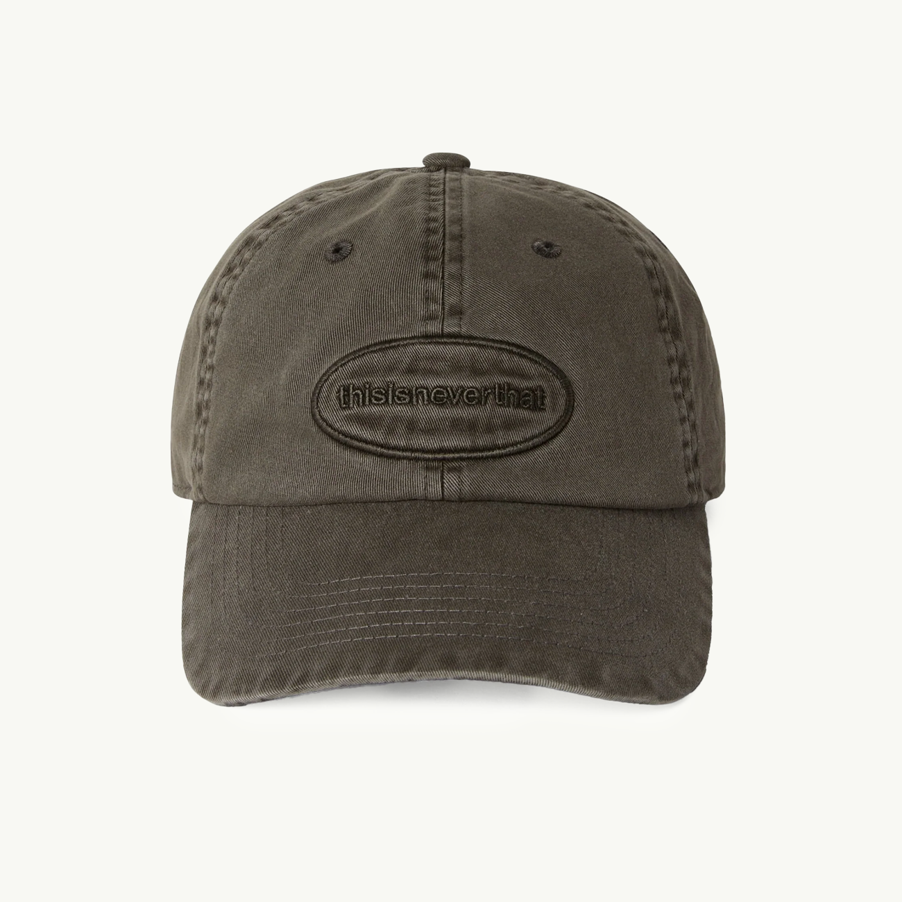 Overdyed E/T-Logo Cap - Charcoal