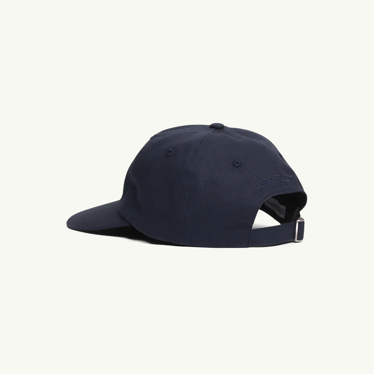 Light Canvas Felt N 8 Panel Cap - Dark Navy