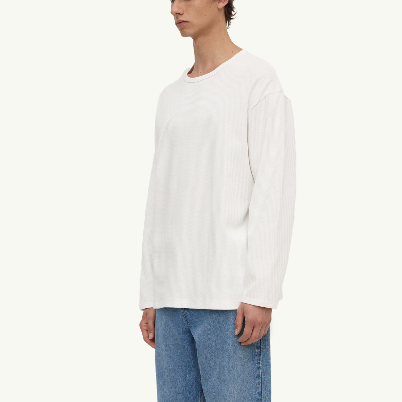 Layne Long Sleeve Tee - Antique White
