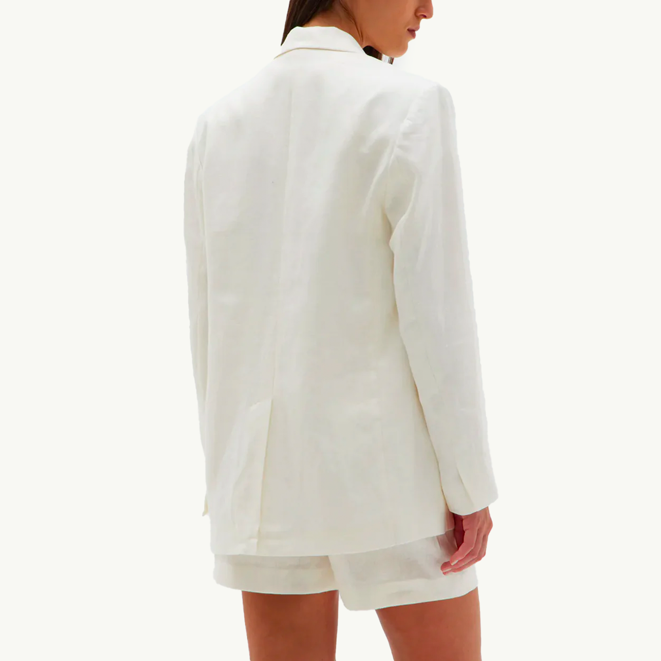 Leila Linen Jacket - Antique White