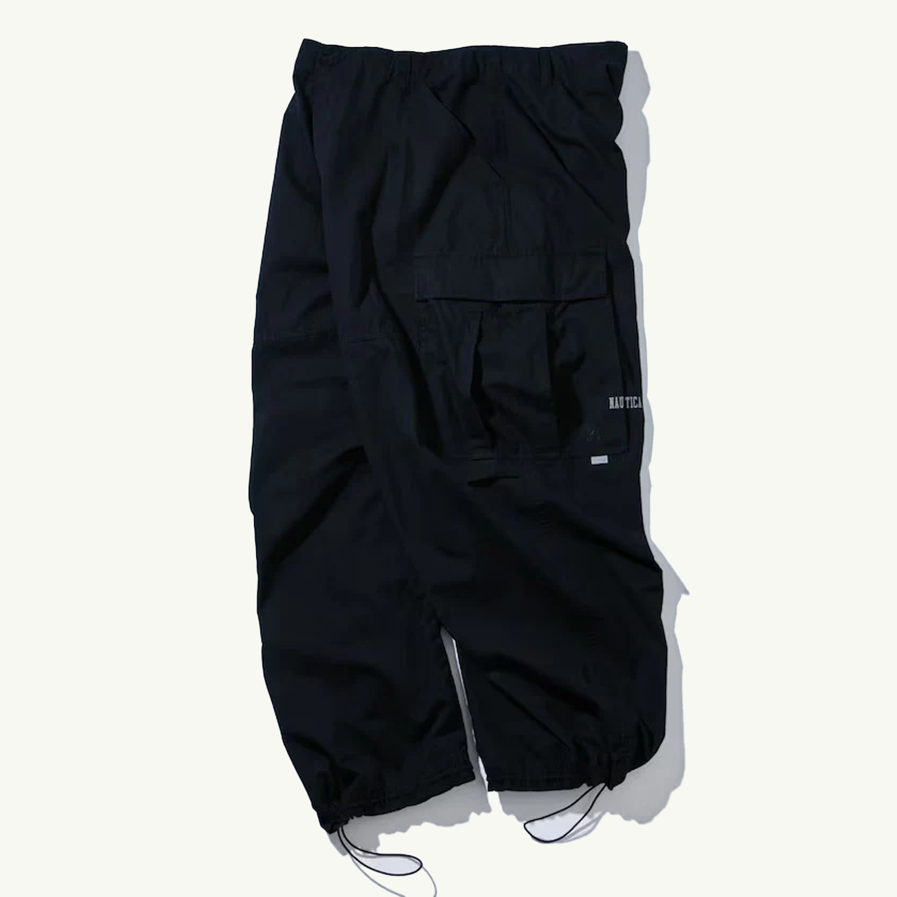Super Wide Curve Cargo Pants - Black