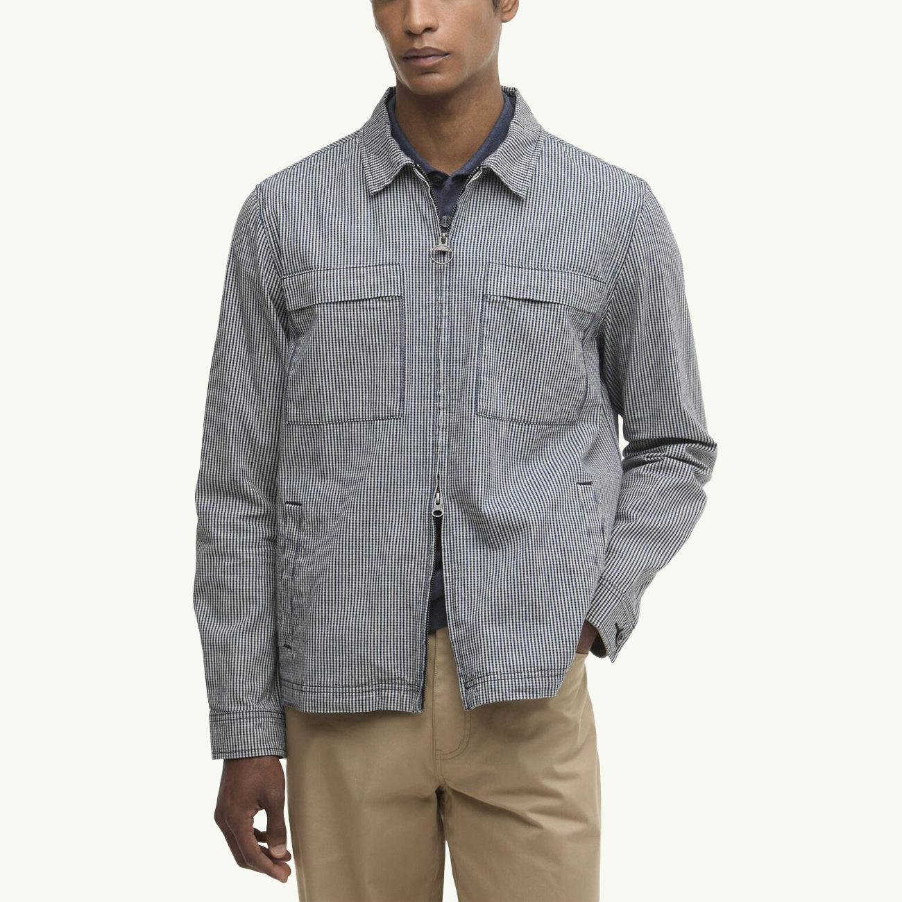 Willowburn Gingham Overshirt - Navy