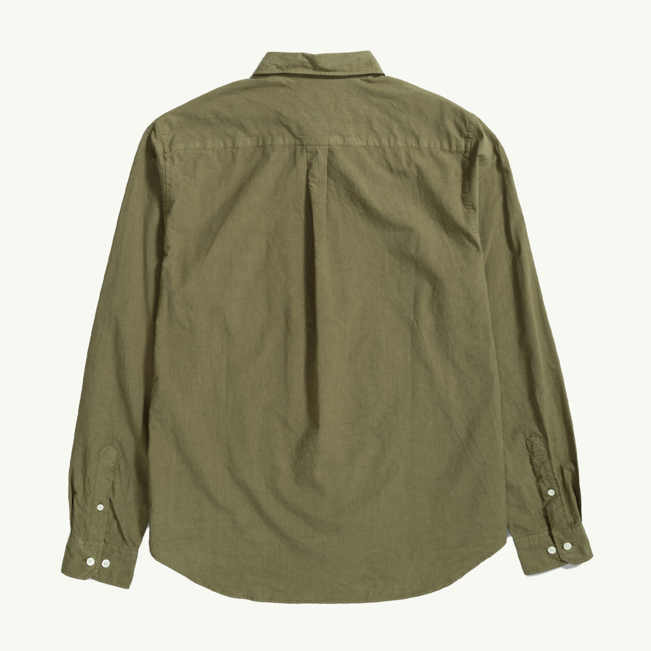 Osvald Cotton Tencel Shirt - Sitka Green