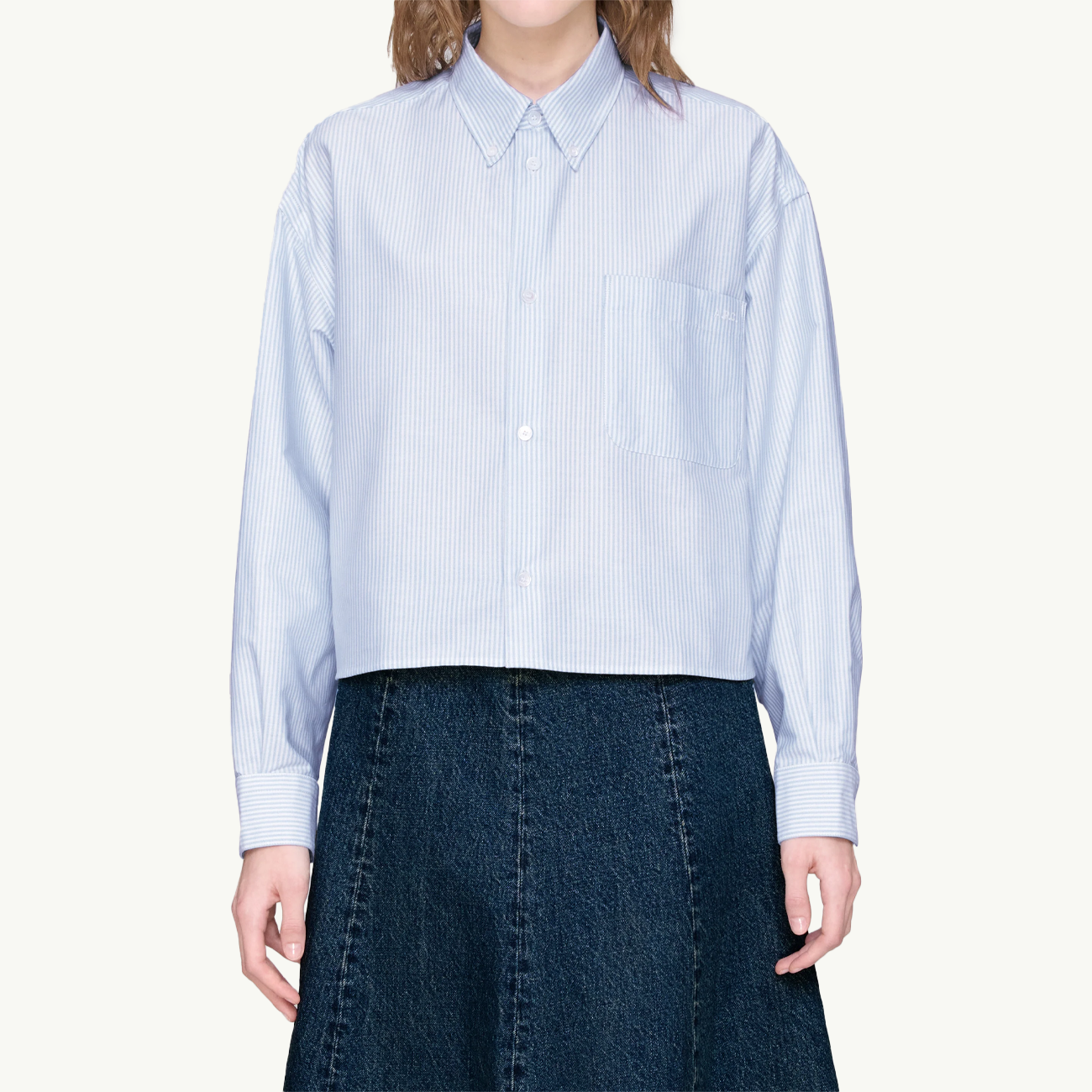 Sophia Button Down Shirt - Blue