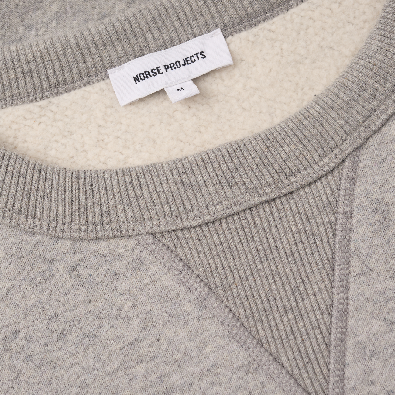 Marten Relaxed Cotton Wool Sweatshirt - Grey Melange
