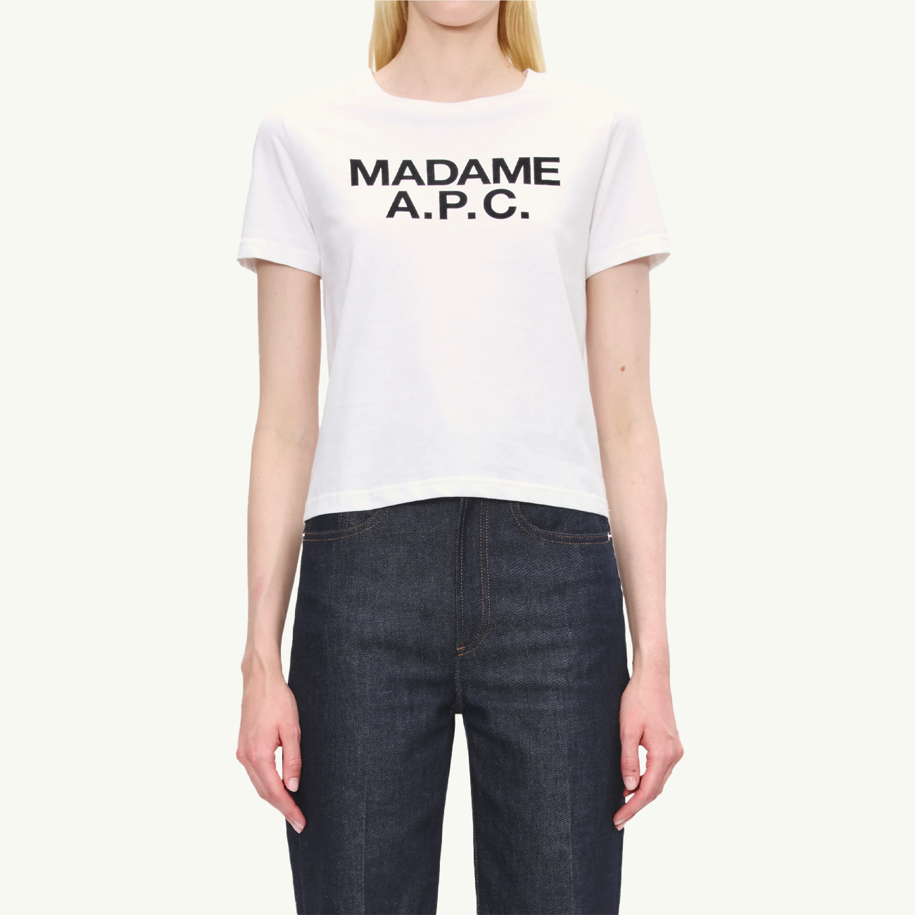 Madame A.P.C. Crop T-Shirt - Blanc