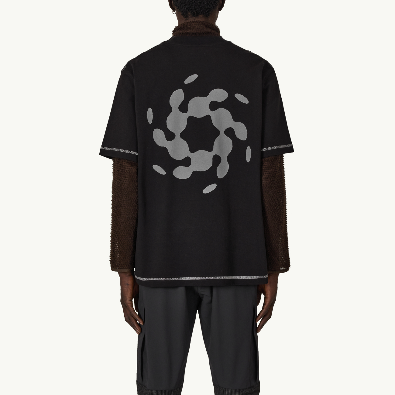 Info Stitch Organic T-Shirt - Black