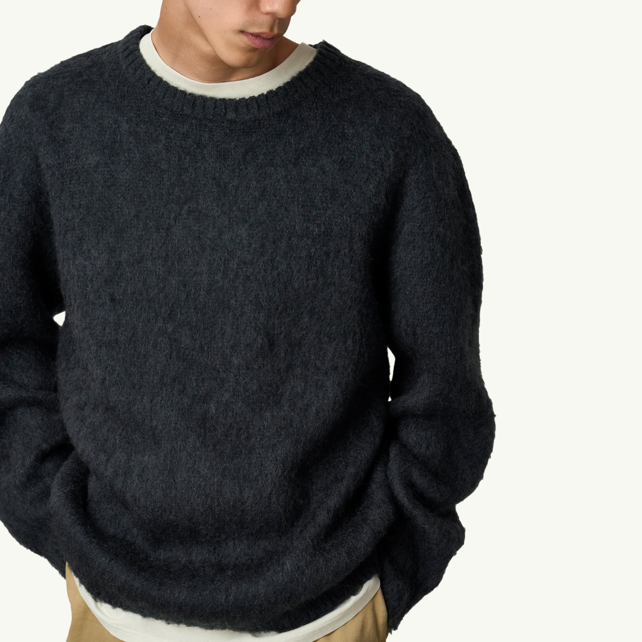 Mohair Sweater - Charcoal