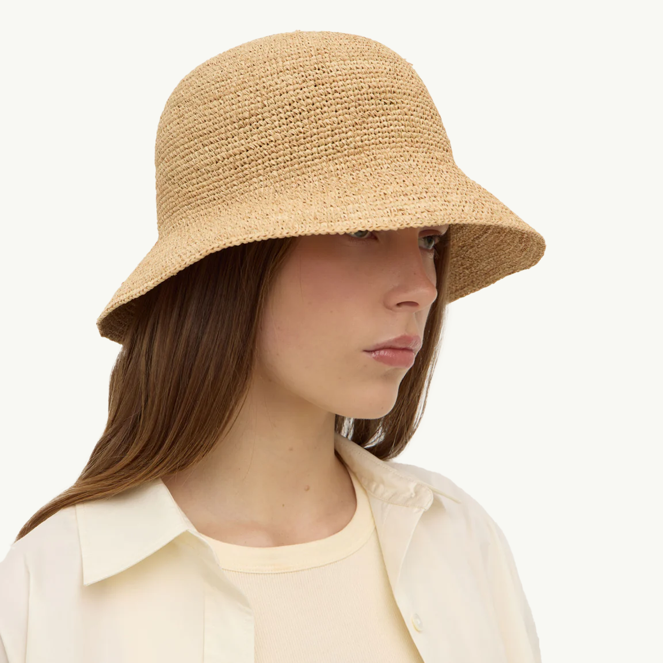 Raffia Bucket Hat - Natural