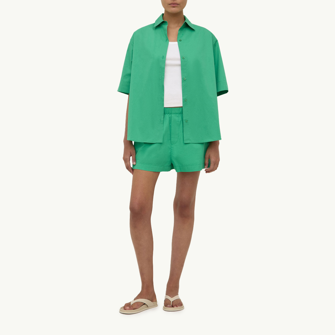 Joni Short Sleeve Shirt - Bright Green