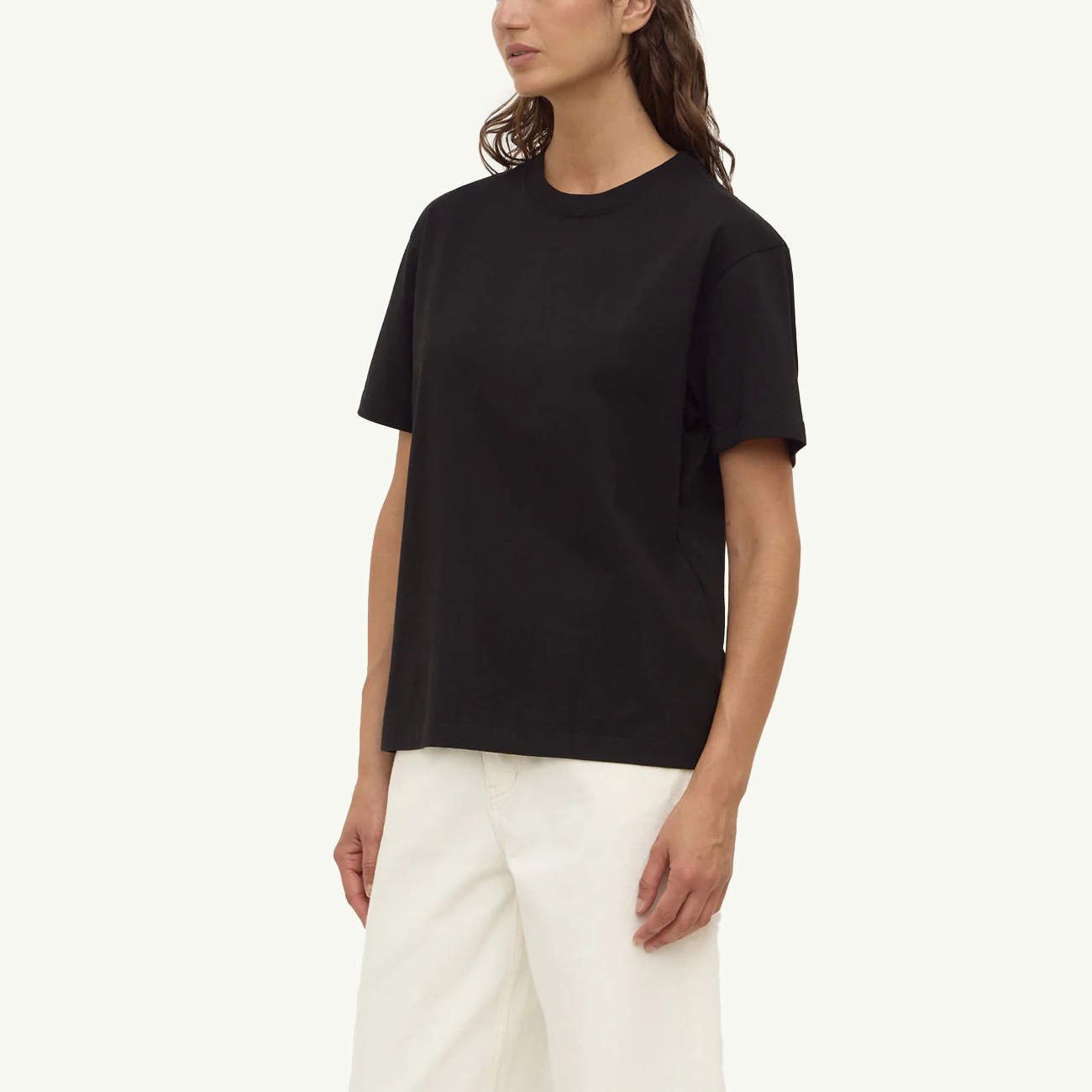 Womens Organic Base Tee Black - Black