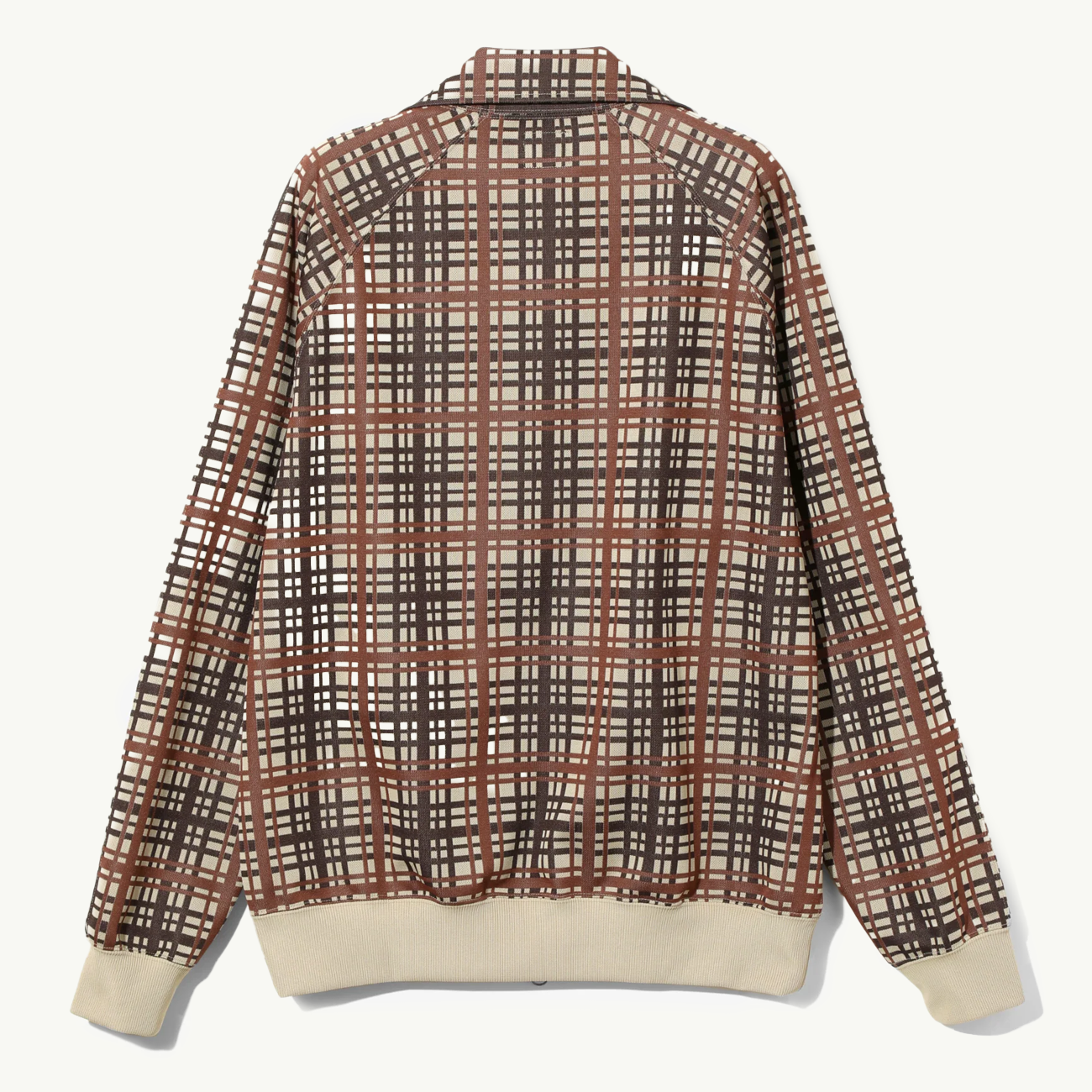 Track Jacket Poly Jacquard - Plaid