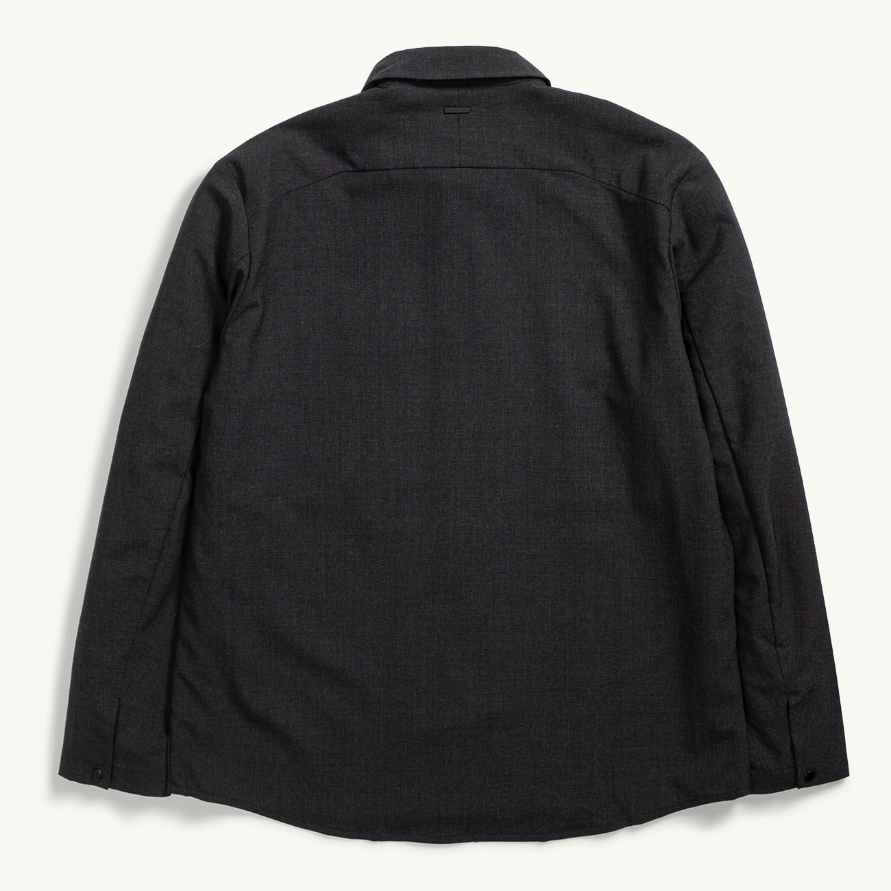 Jens Cordura Tech Wool Overshirt - Charcoal Melange