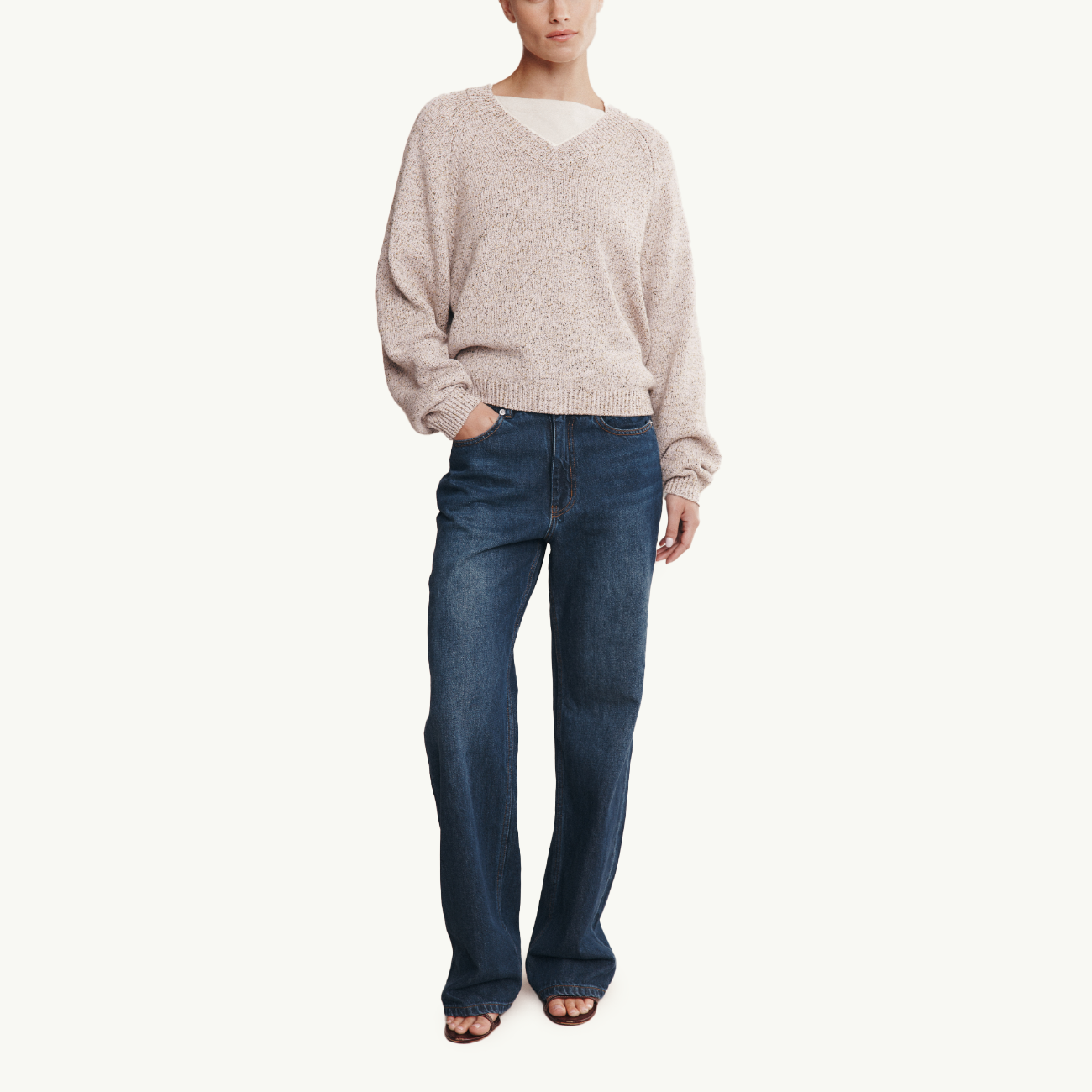 Moss Sweater - Fleur Speckle