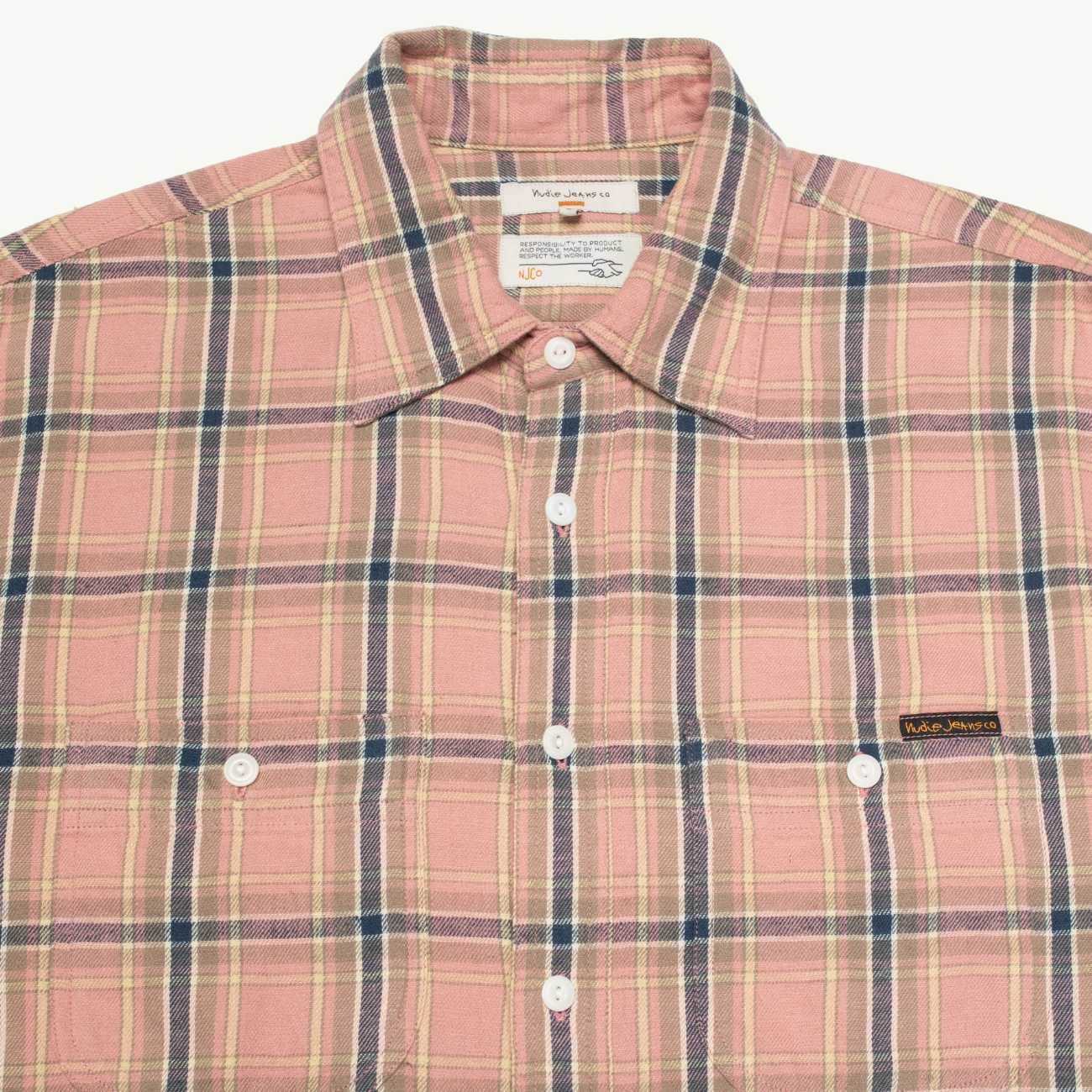 Julian Worker Shirt Checked - Pink