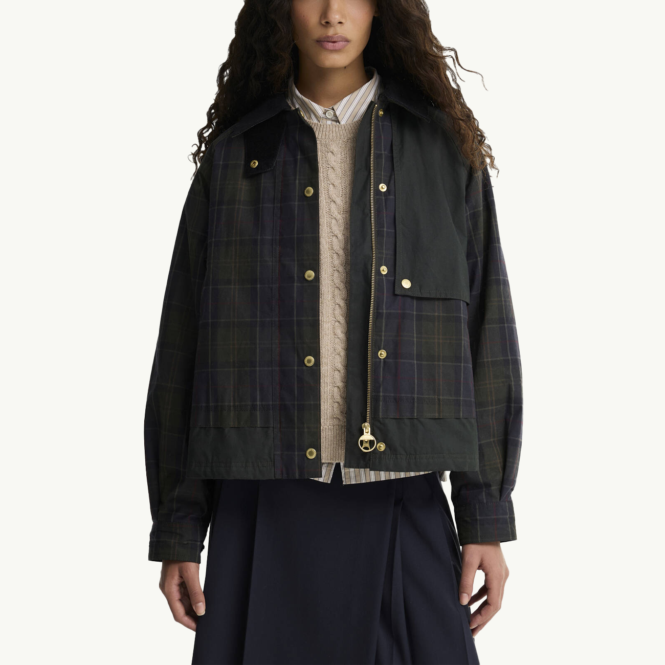 Truro Casual Jacket - Shadow Classic/Dark Fern/Mixed Tartan