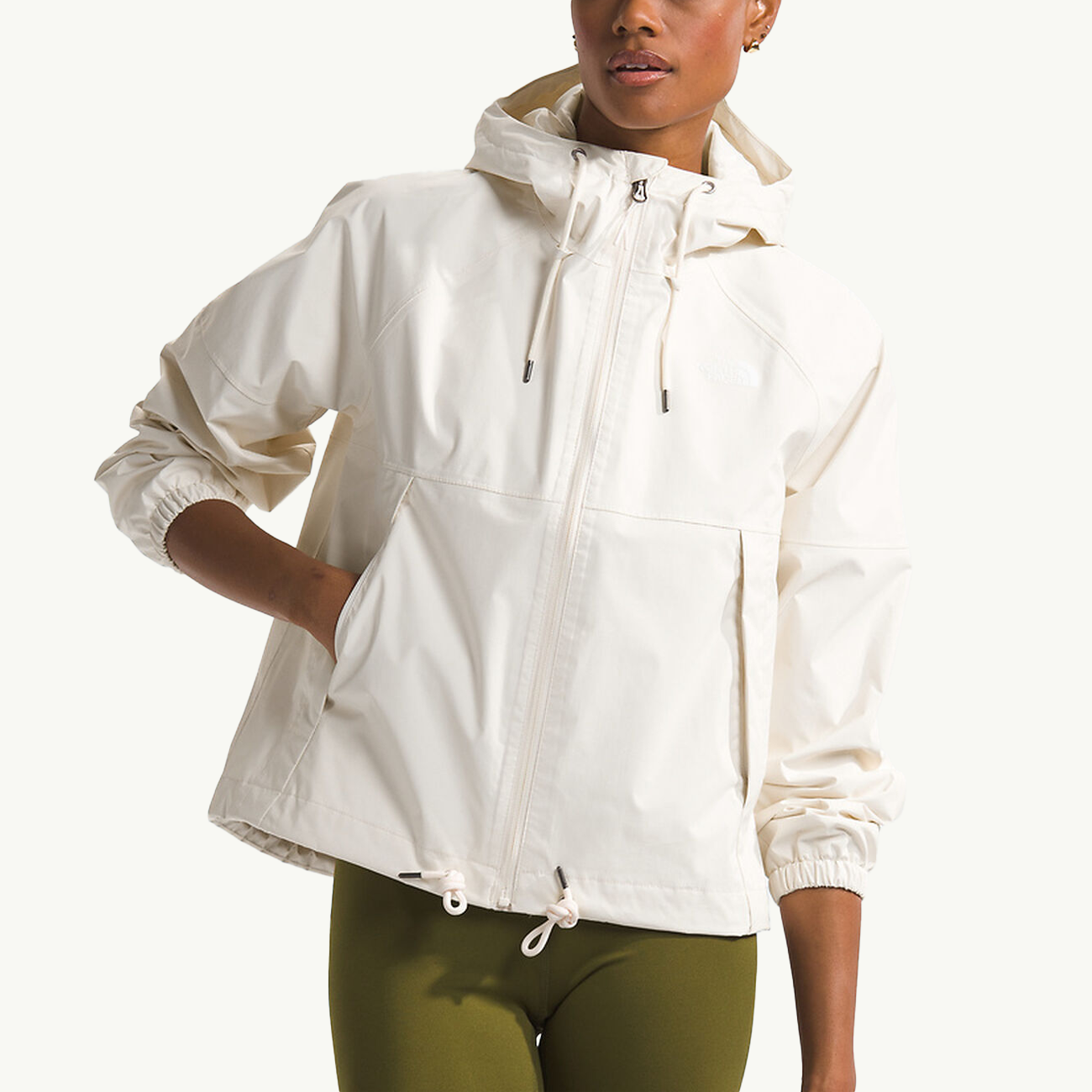 Women's Antora Rain Hoodie - White Dune