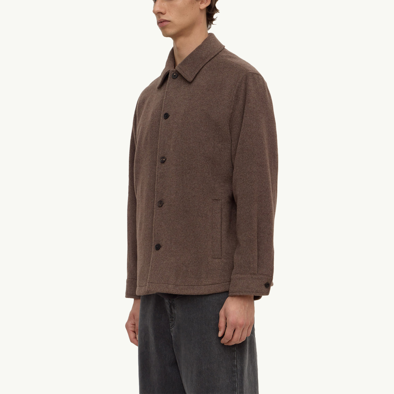 Noah Wool Jacket - Cocoa Marle