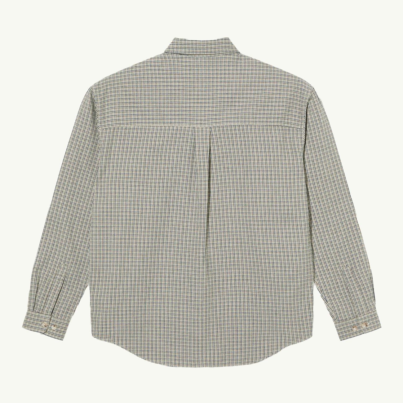 Mitchell LS Shirt - Creme Check