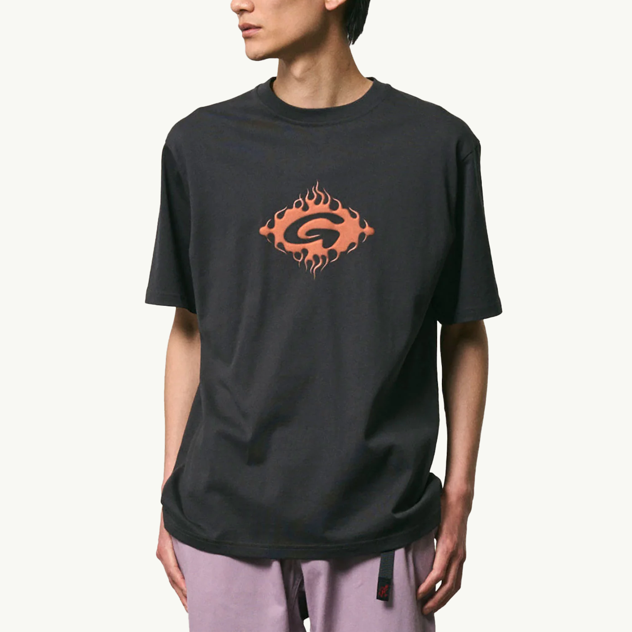 Flames Tee - Vintage Black