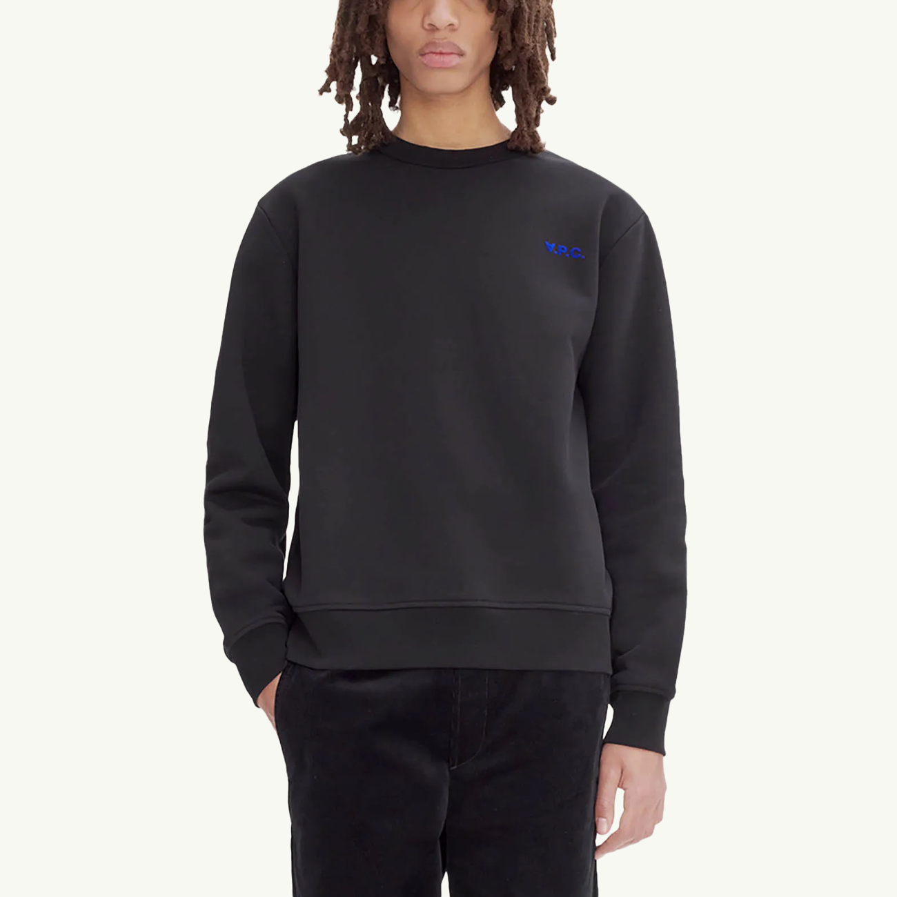 Boxy Sweatshirt Petit VPC - Noir/Blue