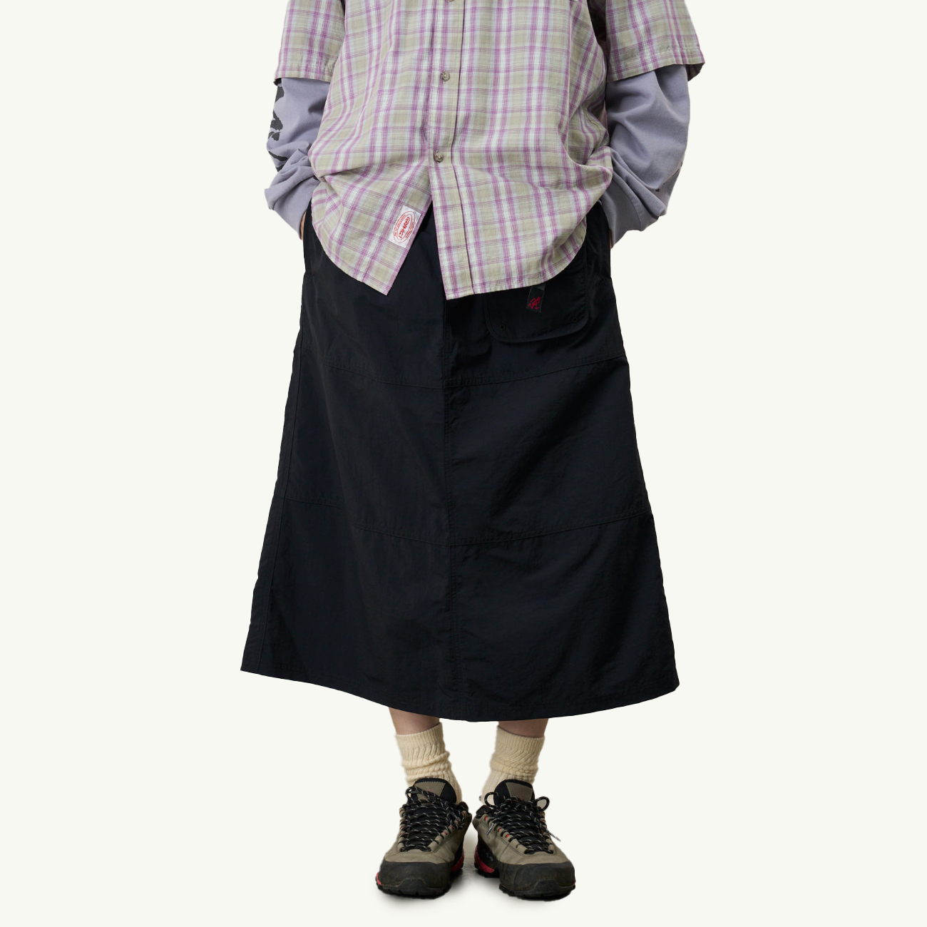 Nylon Utility Skirt - Black