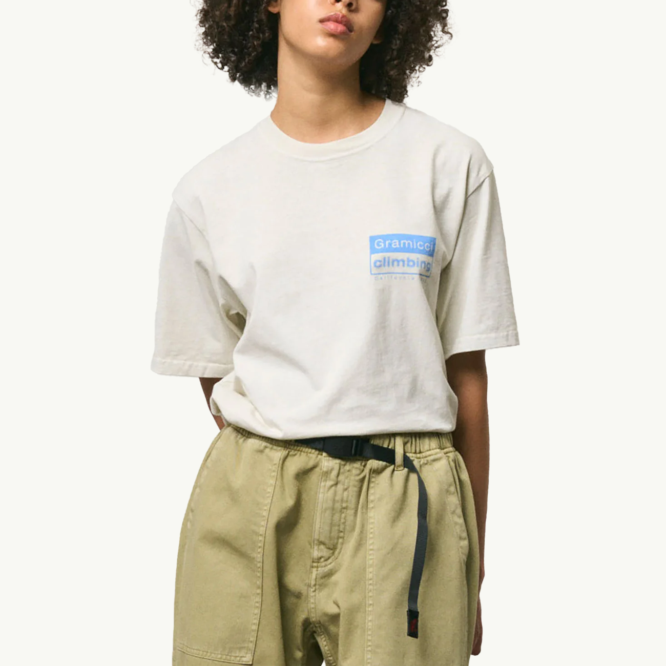 Cimbing Tee Pigment Dyed - Natural Pigment