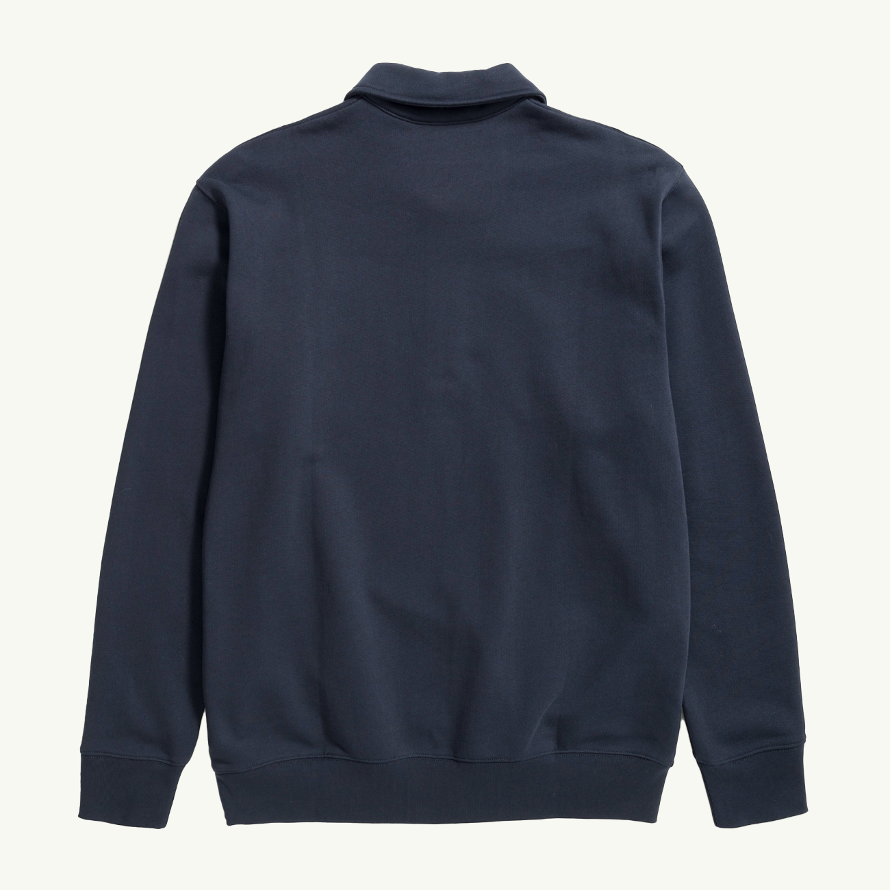 Ketel Relaxed Organic NORSE Logo Half Zip - Dark Navy