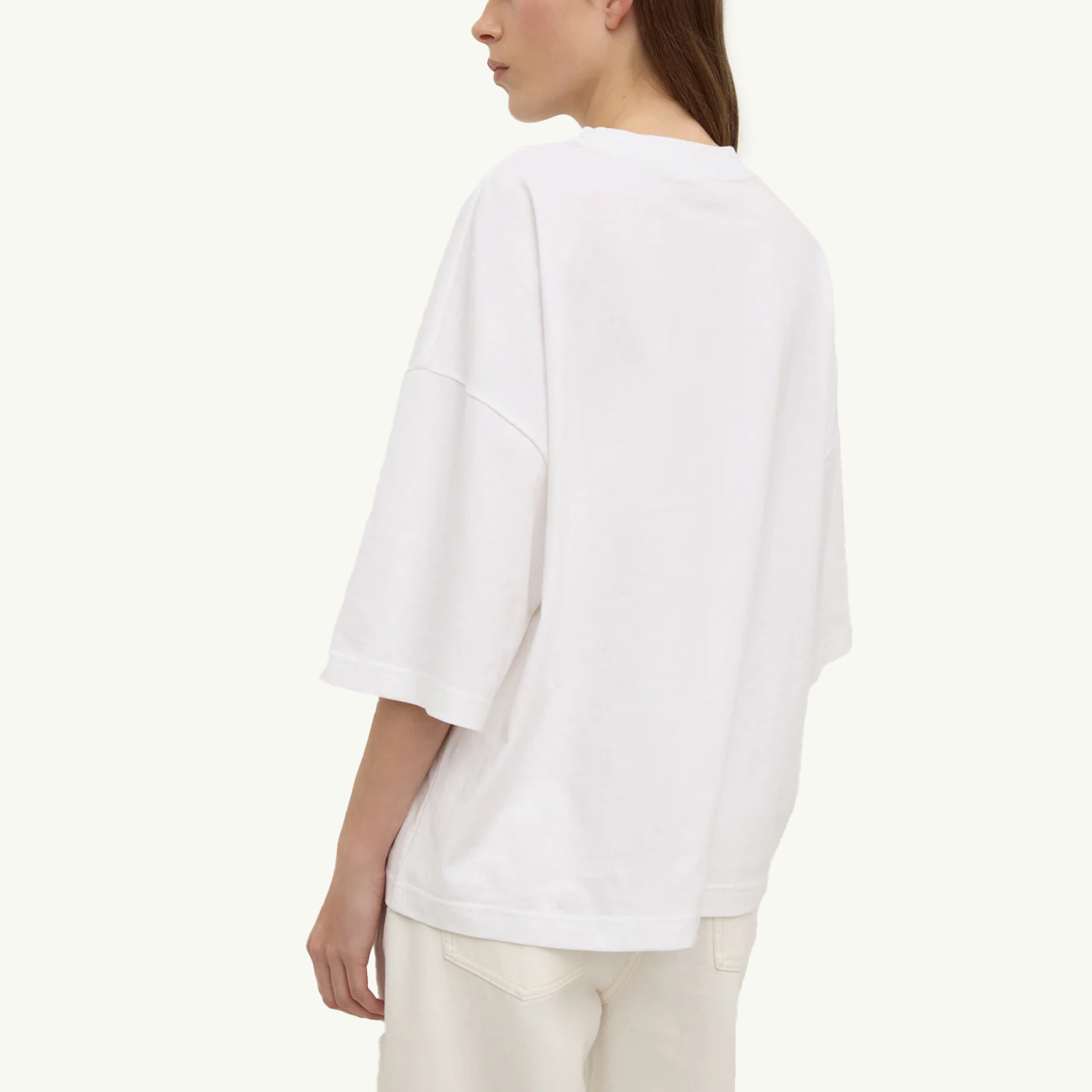 Max Cotton Oversized Tee - White