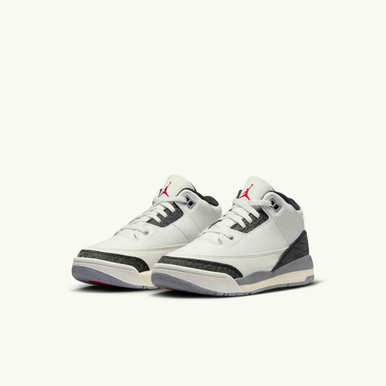 Preschool Air Jordan 3 Retro - 'Cement Grey'