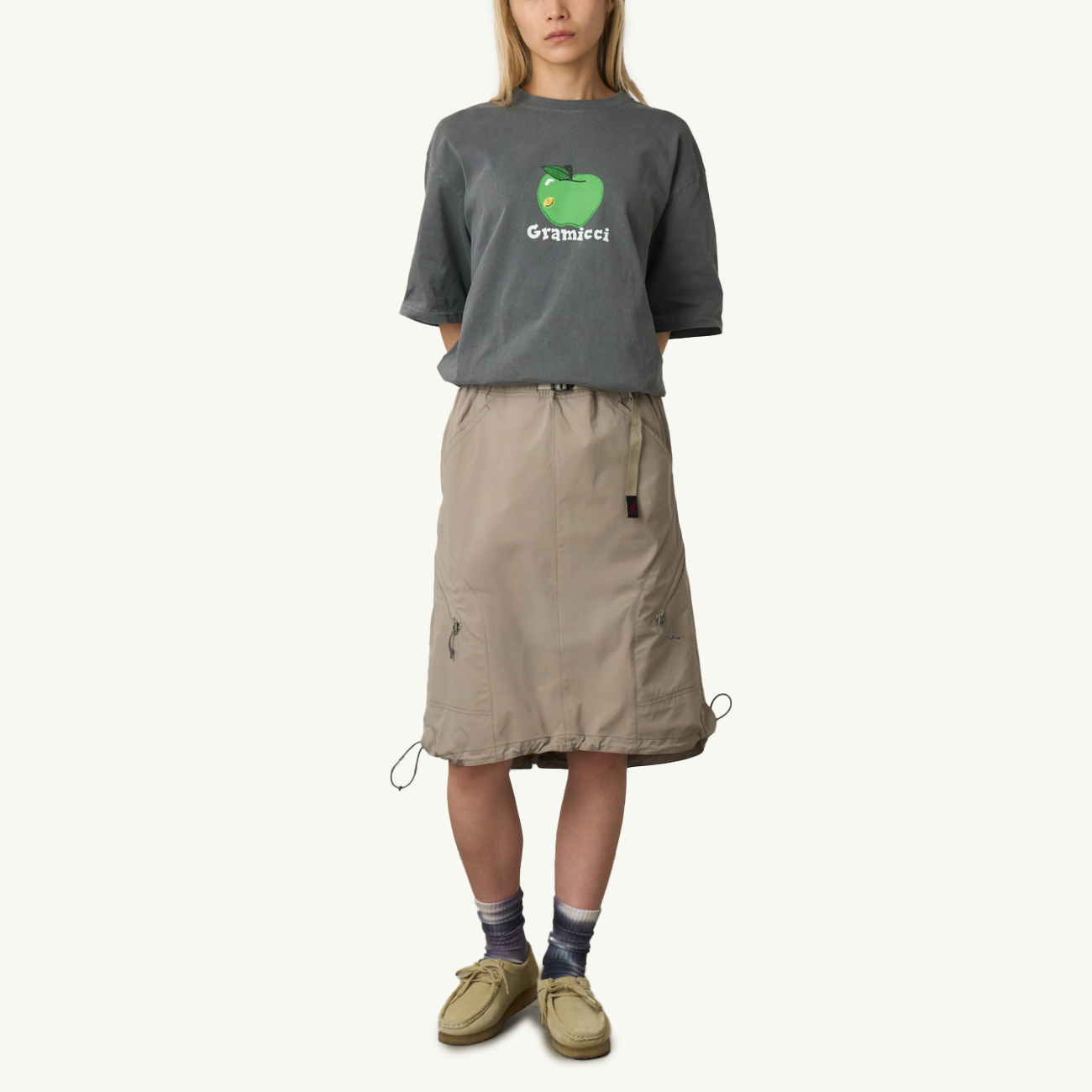 Apple Tee - Charcoal Pigment