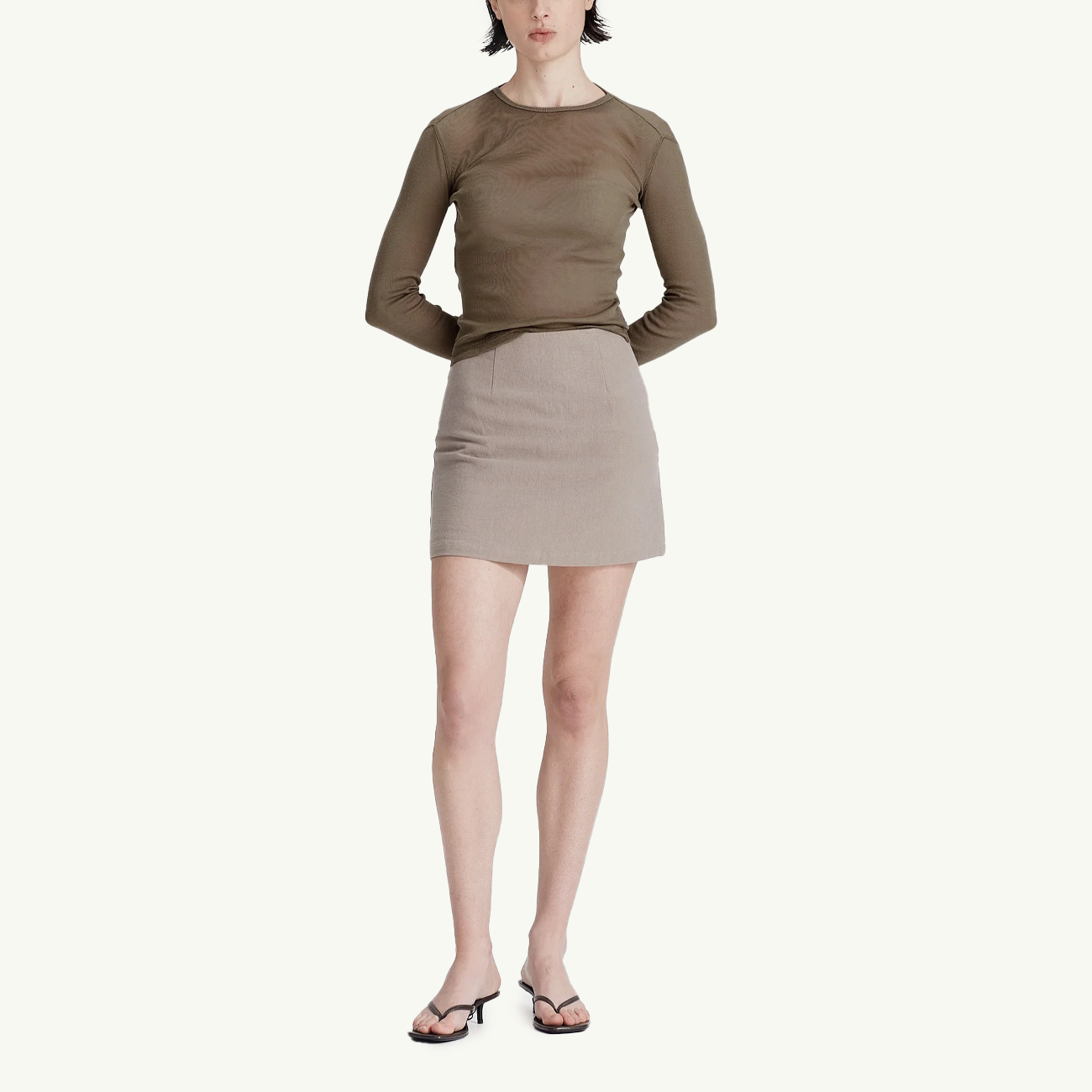 Women's Ultrafine LS Layer Tee - Olive