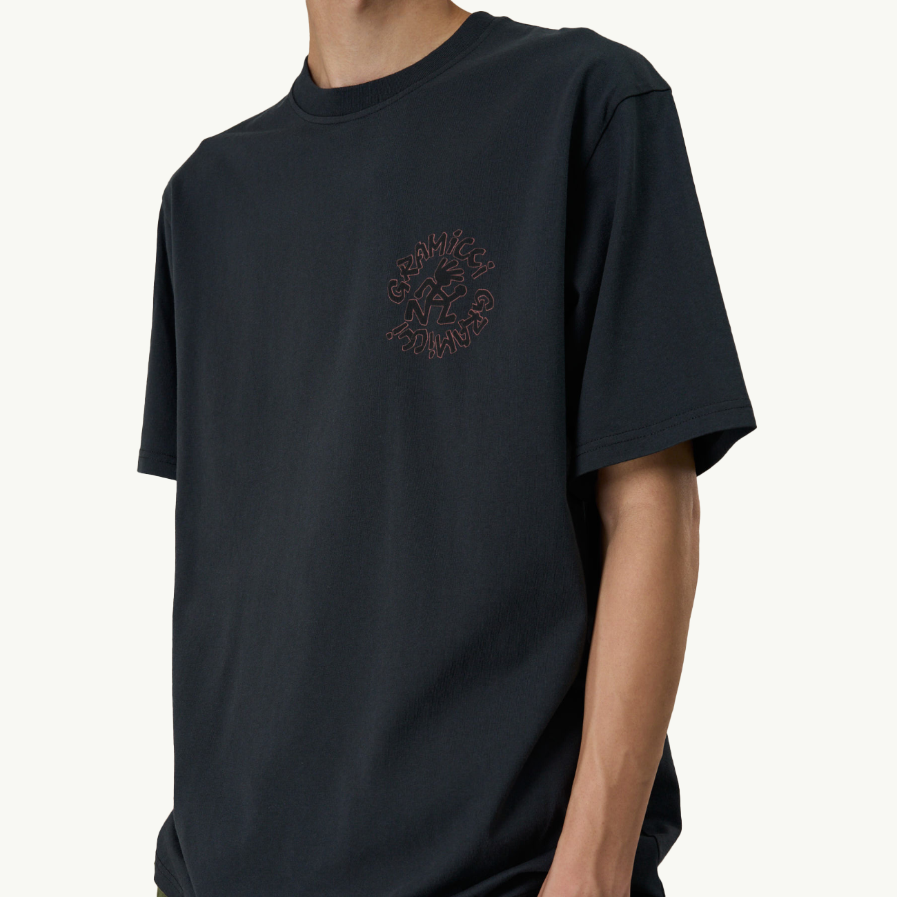 Running Man Tee - Vintage Black